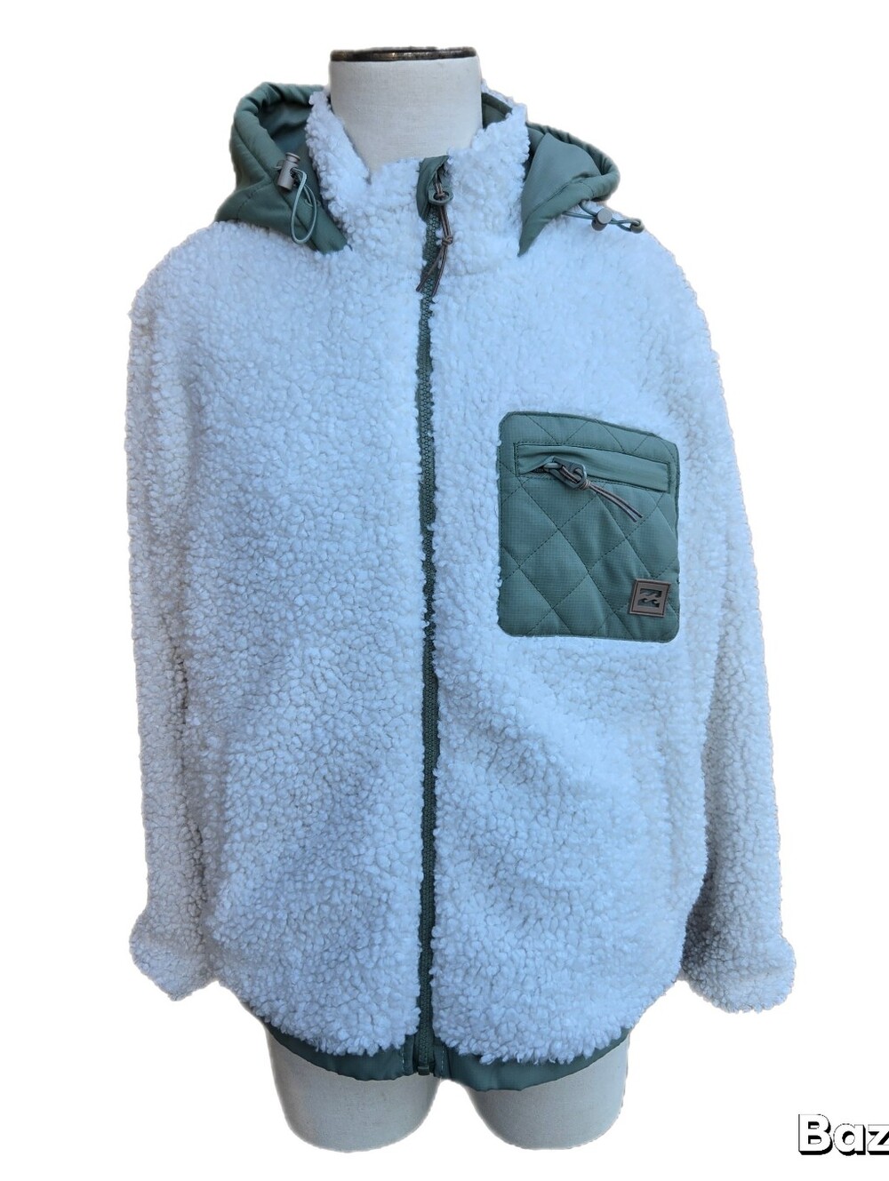 Billabong Northern Shore Teddy Fleece Zip-Up Hooded Jacket